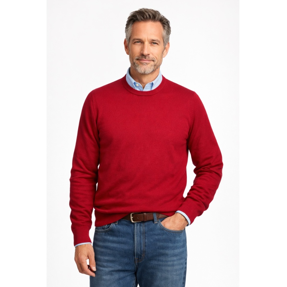 Brooks Brothers Extra Fine Italian Merino Wool Crewneck Sweater Size Large